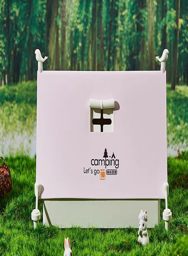 Azelf Saving Jar Unique Camping Tent Piggy Banks, Plastic Money Box, Saving Jar for Children Practical Gifts Birthday Christmas Festival Gifts for Home Decor Gift Aestheic View - Image 3